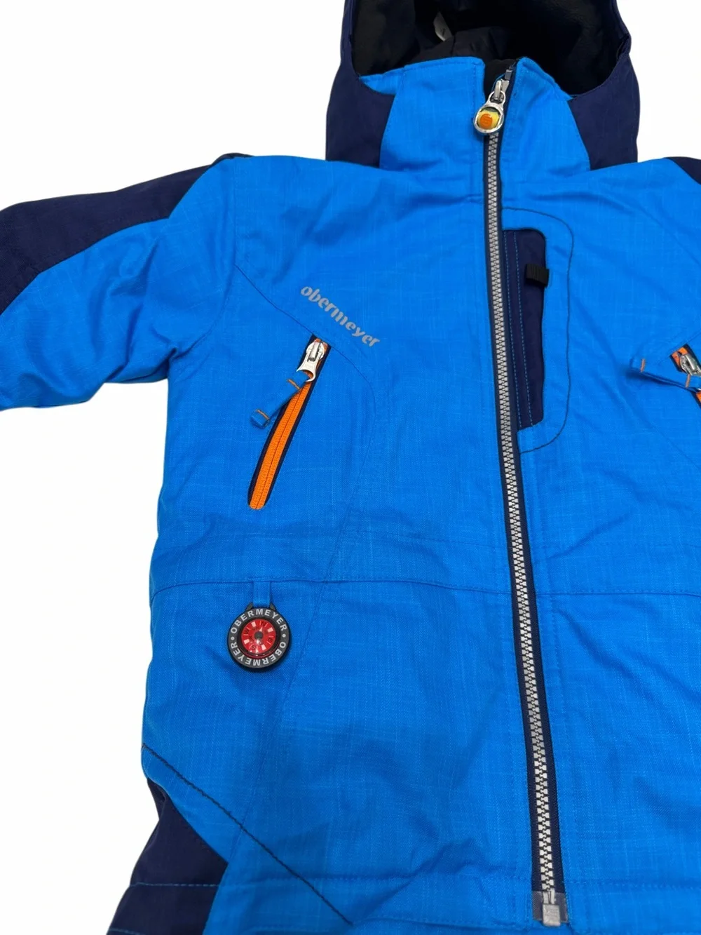 Obermeyer Kids Blue  Ski Winter Jacket Hooded Size 4